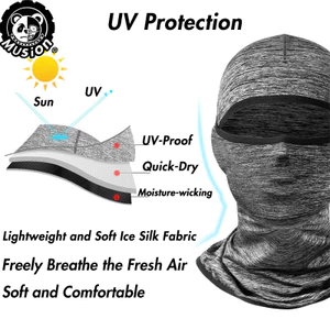 Kính Thoáng Khí Lỗ Cho Xe Đạp và Câu Cá, Chống Tia UV, Che Nắng kèm Balaklava