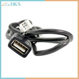 Bộ chuyển đổi cáp USB ô tô DKX 75cm 4Pin và 6Pin cho đầu nối âm thanh nổi trên ô tô Android Bộ chuyển đổi cáp mở rộng USB.