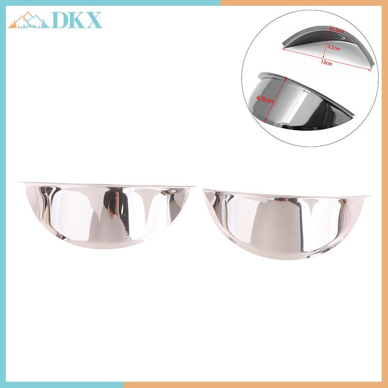 DKX 1 Cái Đa Năng Chrome Kim Loại Xe Tay Ga Đèn Pha Chống Mưa Bao 5.75 "/ 7" Cho Cafe Racer Xe Máy Tấm Che Đèn Trước.