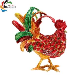Hình Gà Hộp Trang Sức Kim Loại Kho Báu Hộp Ngực Để Trang Trí Nhà Đầu Giường