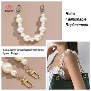 HWETR Thời Trang Giả Ngọc Trai Túi Trang Trí Hành Lý Phụ Kiện Dây Xích Nữ Túi Đeo Vai Dây Xích Ngọc Trai Trang Trí Dây Chuyền Mới