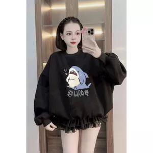 Áo nỉ da cá SWEAR cổ tròn dài tay mùa đông bigsize 40-70kg mùa đông -hình con cá mập-QUANAO94