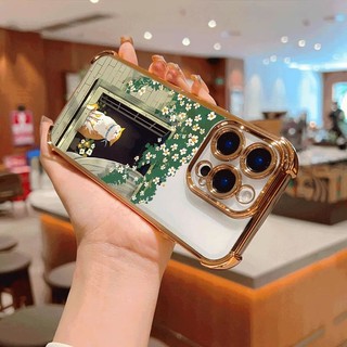 Ốp Điện Thoại Hoạt Hình Hoa Mèo Cho Google Pixel 10 9 8 7 Pro XL 9A 8A 7A Mạ Điện Chống Rơi Bảo Vệ Trong Suốt