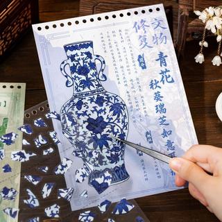 ENWEI 40 Chiếc [Relic Restoration Series] Bộ sưu tập Nhãn dán phong cảnh 3D chống thấm nước Sách Vai Cloud Big Ke Ding Phong cách hoạt hình để ghi nhật ký Trang trí sổ lưu niệm