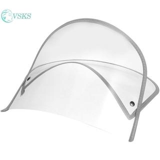 Chenlongshang Bảo Vệ Có Thể Thay Thế Mũ Vành Trong Suốt Áo Mưa Áo Khoác Bảo Vệ Mặt Poncho Trong Suốt Chống Mưa EN