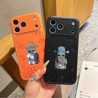 Orange Black God of Wealth Da Bảo Vệ Toàn Diện Ống Kính Ốp Lưng Điện Thoại iPhone 17Promax 17Pro 13 14 15 16 Promax AI Nút Camera Chống Sốc Nam Nữ Vỏ Di Động