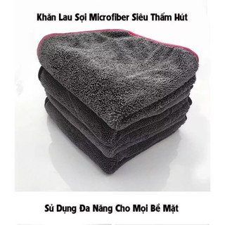 Khăn lau xe Superfine Fiber 650gsm thấm hút, chống trầy xước dùng cho xe máy & Ô tô