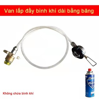 SUBOGDG Bộ van bơm chiết nạp bình gas mini du lịch dài, van chuyển đổi nạp khí gas cho bếp dã ngoại cắm trại