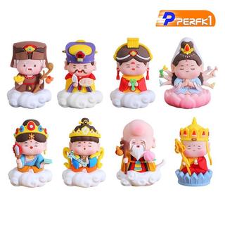 Trung Quốc Bất Tử Hình Thần Dễ Thương Mini Điêu Khắc Cao Su Mềm Để Bàn Tượng Sưu Tập Vật Trang Trí Thích Hợp Để Trang Trí Ô Tô Văn Phòng Phòng Khách Bedr