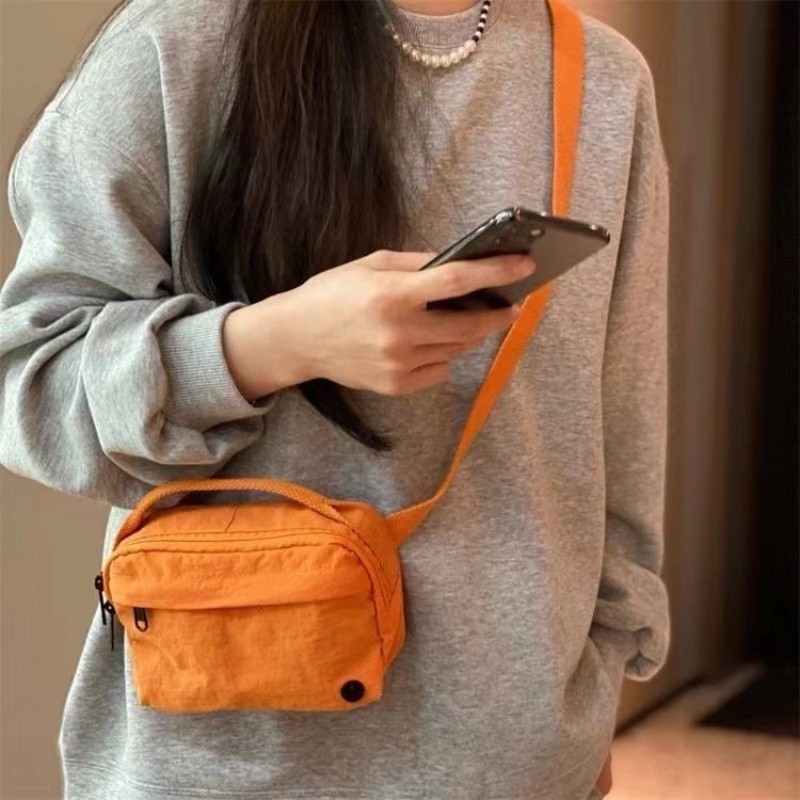 GC2 Túi Đeo Ngang Màu Macaron Thời Trang Dành Cho Nữ Nylon Chống Thấm Nước Ngoài Trời Túi Điện Thoại CG2