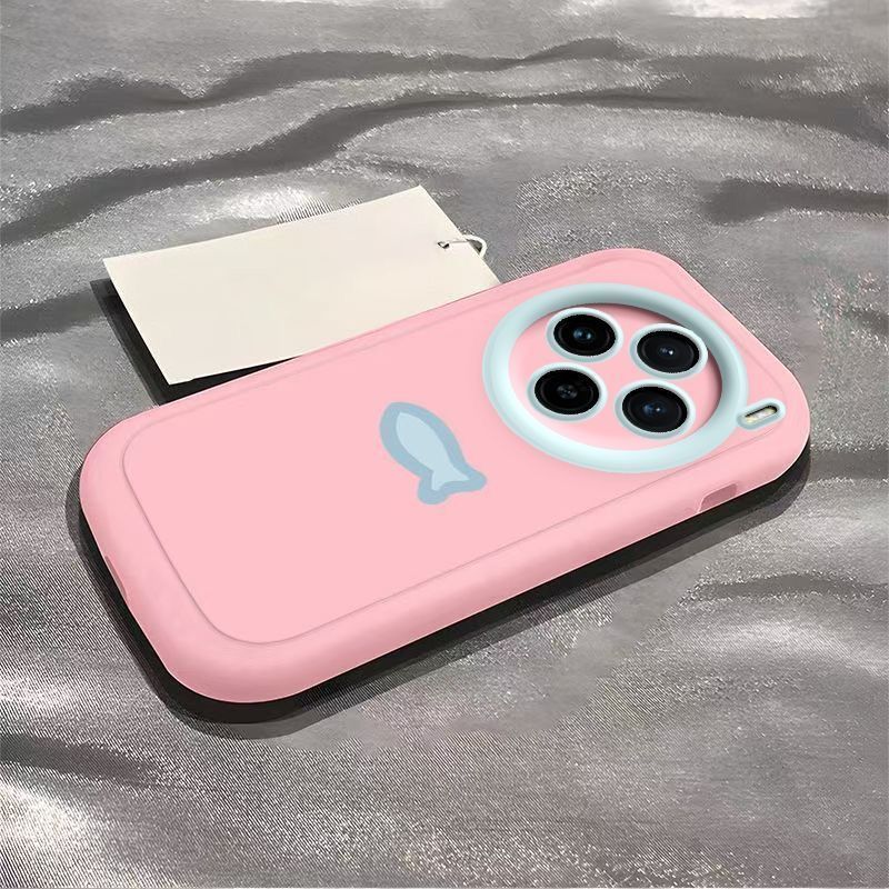 Mèo Con Muốn Cá Nhỏ Cho Vivo X300 Ốp Điện Thoại Bao Gồm Tất Cả Chống Sốc X300Pro Nam Nữ Mới Dễ Thương Silicon Mềm