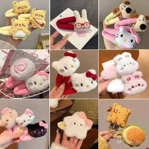 Kẹp Tóc Gấu Thỏ Sang Trọng, Phù Hợp Cho Trẻ Em Điệu Đà