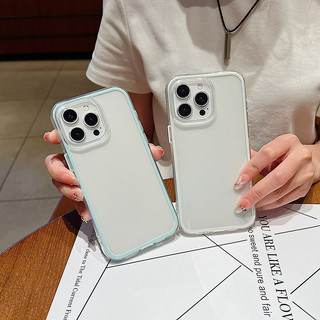Ốp điện thoại Trong Suốt Cho Redmi Note 14 13 12 12T 11 11T 10 10T 9 9T 13R Pro Plus Turbo 5G 4G Macron Vỏ Màu Chống Rơi Ốp điện thoại Đơn Giản Thời Trang Dễ Thương