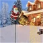 Giáng Sinh Năng Lượng Mặt Trời Ông Già Noel Tưới Cây Có Thể Đèn Nhiều Màu / Trắng Ấm Kim Loại Vintage Trang Trí Sân Vườn Ngoài Trời Đèn Ấm Siêu Tốc Năng Lượng Mặt Trời Cho Đường Sân Quà Tặng Giáng Sinh (RGB)