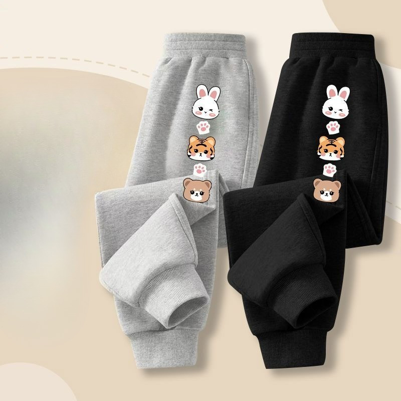 Trẻ Em Hoạt Hình Dễ Thương Quần Mồ Hôi Trẻ Em Quần Jogger Mềm Mại Thoải Mái Quần Dài Hàng Ngày Giờ Chơi Trang Phục