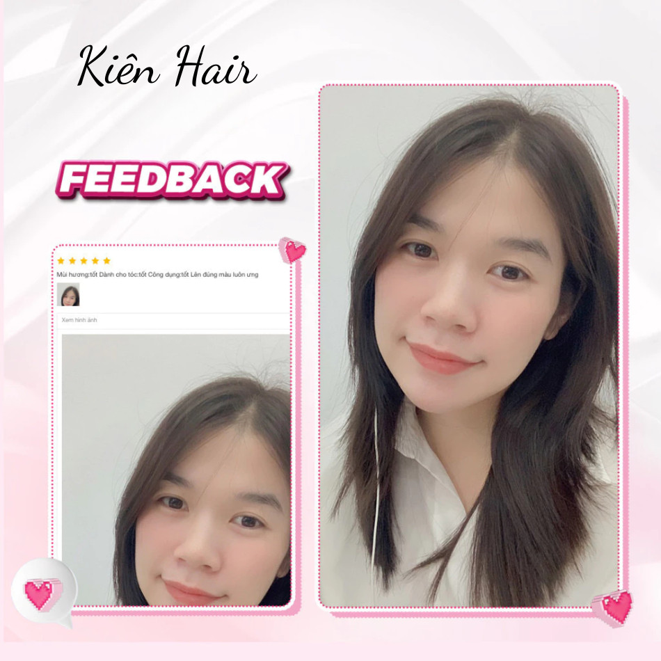 Thuốc Nhuộm Tóc Màu NÂU ĐEN Không Tẩy, lên từ nền đen, tặng kèm trợ nhuộm | Trunghair
