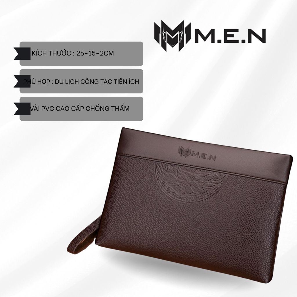 Ví cầm tay nam da cao cấp Men vân tròn kháng nước M.Đ [SIÊU SALE]
