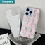 Ibumpers Ốp Điện Thoại Da Báo Màu Hồng Thời Trang Cho iPhone 16 15 14 13 12 11 ProMax X XS XR XsMax Vỏ Thời Trang Họa Tiết Lông Vũ Cứng Chống Sốc