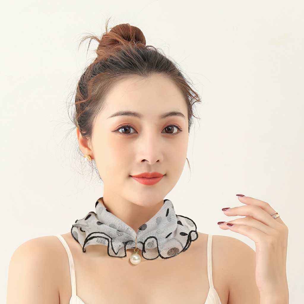 M7 Trai Khăn Quàng Cổ Thay Đổi Ren Vàng Khăn Quàng Cổ Thời MALAN