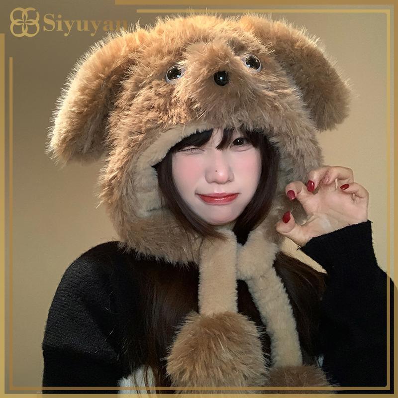 Mũ Khăn Combo Nữ Giữ Ấm Perfect Cho Mùa Đông Khi Đi Xe Đạp