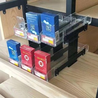 Hai lớp Thruster Siêu thị Cửa hàng tiện lợi Cửa hàng Hộp Acrylic Kệ trưng bày Giá trung bình PMOW