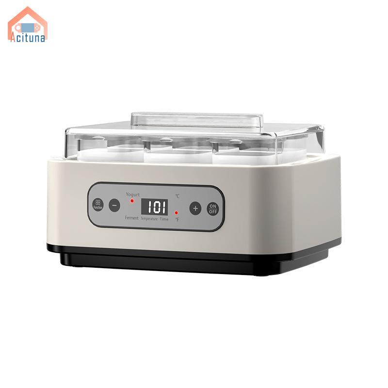 Máy Làm Sữa Chua Acuna Với 6 Cốc Thủy Tinh Dễ Dàng Chuyên Nghiệp Dung Tích Lớn Hộ Gia Đình Natto Maker Tiết Kiệm Năng Lượng Đa Năng