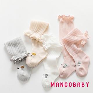 MG-Baby Tất Cho Bé Gái Và Bé Trai Hoạt Hình Thêu Chống Muỗi Đùi Cao Tất Lưới Mùa Hè Mỏng Vớ