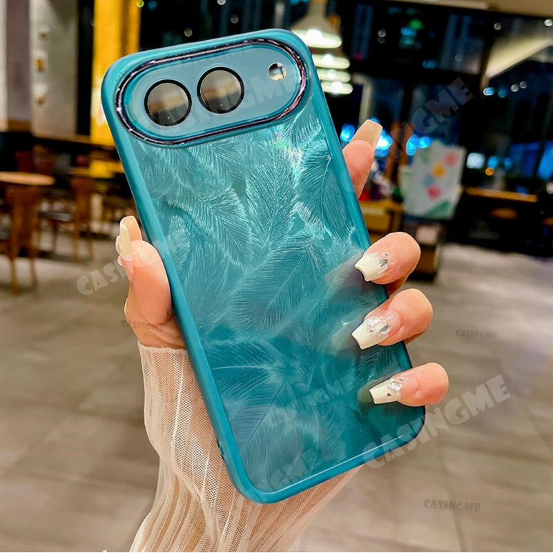 TECNO Spark 40 5G 2025 Vỏ mềm silicon họa tiết lông vũ lấp lánh cho TECNO Spark40 40Spark Spark 40 40C 40 C 4G 5G 2025 Vỏ điện thoại chống sốc Vỏ bảo vệ ống kính máy ảnh