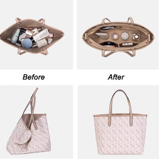 33 Túi Tote Người Mua Sắm Sắp Xếp Lưu Trữ Túi Xách Trang Điểm Túi Du Lịch Bên Trong Tổ Chức