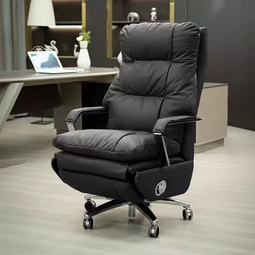 💥Ghế giám đốc điện, ghế văn phòng bọc da thoải mái, ghế massage ngả lưng, ghế công thái học01