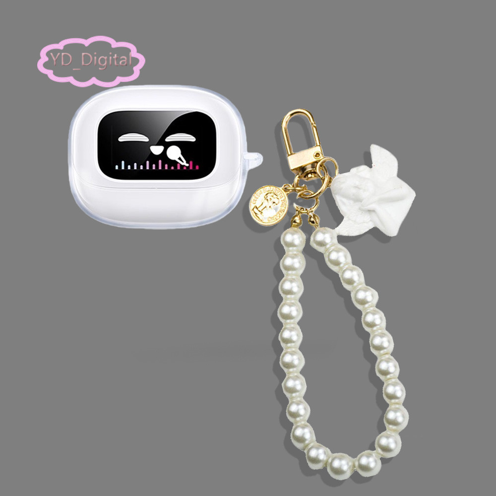 Dành cho UGREEN ClipBuds Magic, S6 Hộp đựng tai nghe ma thuật Vỏ bảo vệ tai nghe trong suốt T6 Magic Bảo vệ tai nghe chống sốc với mặt dây chuyền hoạt hình