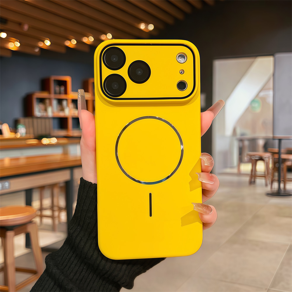 Ốp điện thoại từ tính vỏ cứng chất lượng cao cho iPhone 17 Pro Max 12 13 14 15 16 pro max Air 15 16 plus Bảo vệ ống kính chống rơi Vỏ cứng Vỏ điện thoại
