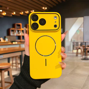 Ốp điện thoại từ tính vỏ cứng chất lượng cao cho iPhone 17 Pro Max 12 13 14 15 16 pro max Air 15 16 plus Bảo vệ ống kính chống rơi Vỏ cứng Vỏ điện thoại