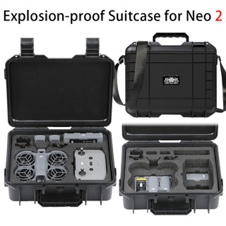 Dành Cho DJI NEO 2 Hộp Chống Cháy Nổ Drone Đa Năng Di Động Hộp Bảo Quản RC-N3 Điều Khiển Từ Xa Chống Thấm Nước Hộp Đeo Vai DJI Neo2 Vali Phụ Kiện