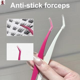 Nhíp chống dính để mở rộng lông mi Thép không gỉ Đầu kẹp kim loại chính xác với thiết kế lông vũ vàng cho ứng dụng mi không dính
