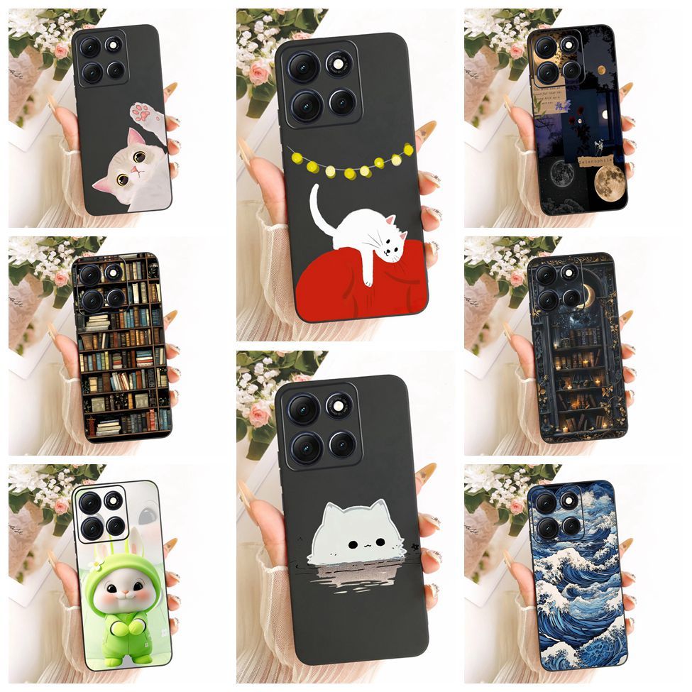 Ốp lưng Motorola Moto G86 Power 5G Vỏ silicon hình mèo dễ thương thời trang hình bướm ngộ nghĩnh