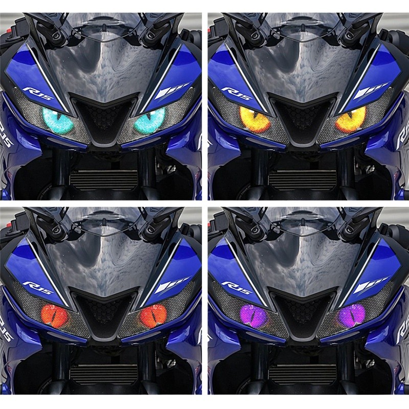 Dành Cho Xe YAMAHA YZF R15 V3 2017-2021 Xe Máy Đèn Pha Bảo Vệ Miếng Dán Đèn Trang Trí Phim Phụ Kiện