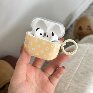 Hoa Vàng Cho Airpods4 3 Pro Pro2 pro3 Airpods1 / 2 Vỏ Bảo Vệ Tai Nghe AirPods Vỏ Bảo Vệ Tai Nghe Bluetooth