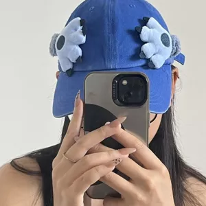 Stitch Ngoại Vi Palm Mũ Bóng Chày Hoạt Hình Dễ Thương Tai Chống Nắng Thiết Kế Quà Tặng Giáng Sinh