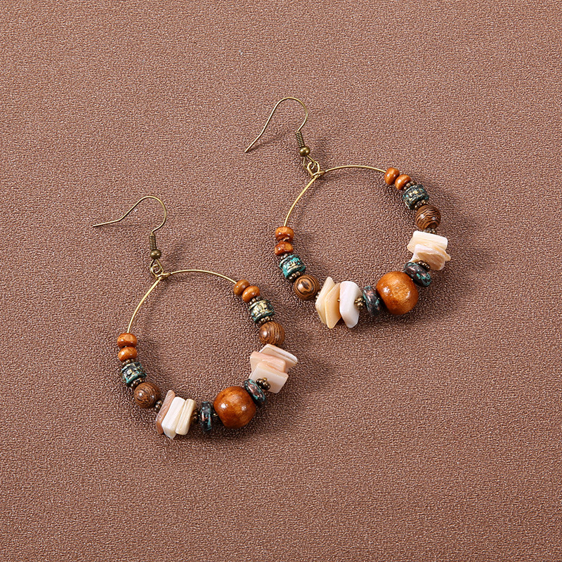 GHGl Earrings Bohemian Retro Phong Cách Dân Tộc Với Tassel Chiếc Mỏng