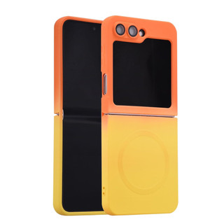 Ốp Chuyển Màu Sang Trọng Cho Samsung Galaxy Z Flip 7 6 5 4 3 Silicon Mềm Sạc Không Dây Cho Samsung ZFlip 6 7 fe