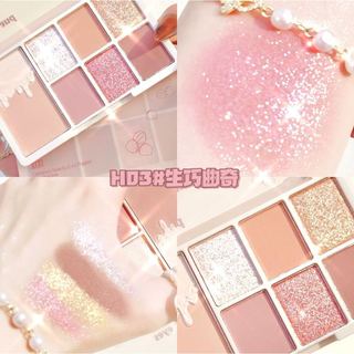 Xixixixi Chestnut Bảng Phấn Mắt 7 Màu Blush, Contouring Yến Mạch Trà Sữa Hạt Giống Khỏa Thân Cà Phê Sữa Màu Đất Phấn Mắt Ngọc Trai Matte All-Match Clear Swelling
