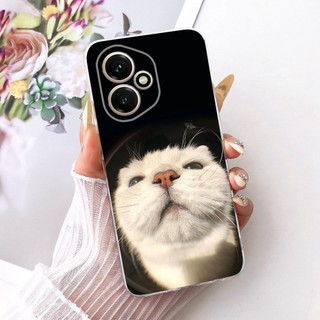 Dành Cho Honor 400 Pro Honor400 Mới Thanh Lịch Hoa Mèo Tranh Vỏ Honor 400 400Pro 5G Silicon Mềm TPU Vỏ Điện Thoại