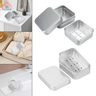 Hộp đựng xà phòng di động Hộp đựng xà phòng Thanh bảo vệ đáng Tin cậy với nắp bảo quản an toàn Thiếc