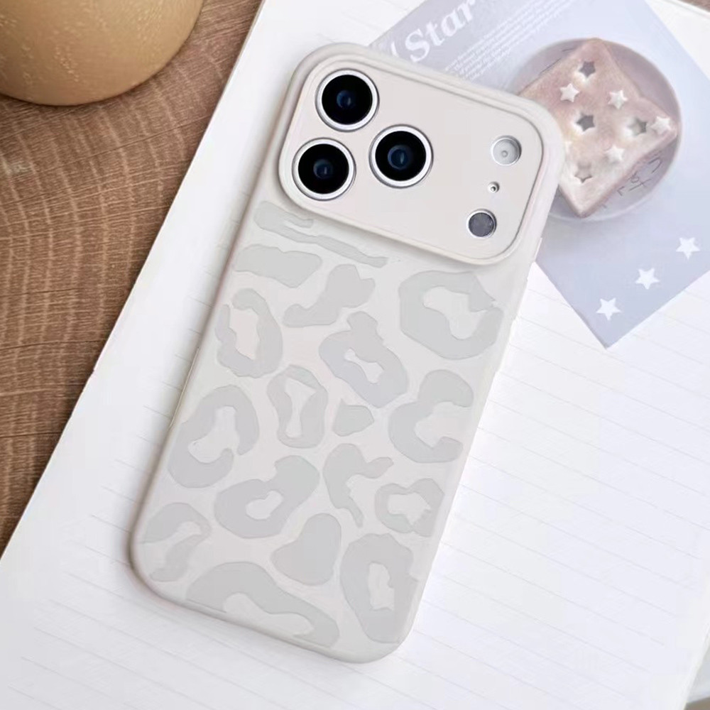 Ốp Điện Thoại Silicon Lỏng In Hình Da Báo Cho iPhone 17 Pro Max 17 Air 16 Plus 15 14 13 12 11 Vỏ Bảo Vệ Chống Sốc