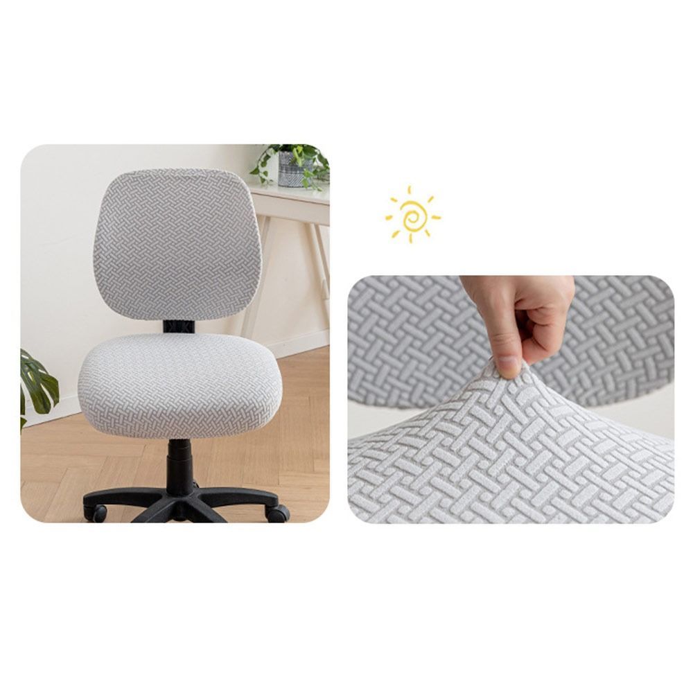 ITRUMPET 2 Cái / bộ Vỏ Ghế Văn Phòng Chia, Vỏ Ghế bành Jacquard Co Giãn Co Giãn, Có Thể Tháo Rời Hiện Đại ​Thoáng khí​ Vỏ bọc ghế xoay nâng chống bẩn cho gia đình & văn phòng