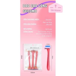 Bộ 3 Dao Cạo Lông Mini Gecomo, Dao Cạo Bỏ Túi Tiện Lợi