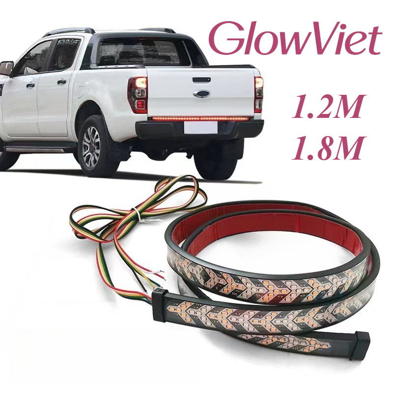 Đèn LED Xương Cá 12V - Thiết Kế Linh Hoạt 1.2m/1.8m, Đa Chức Năng, Dễ Lắp Cho Xe Tải & Xe Hơi
