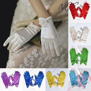 Găng Tay Cưới Satin Màu Trơn Cho Cô Dâu - Co Giãn và Thanh Lịch