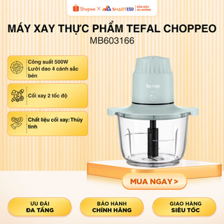 Máy xay thực phẩm Tefal Choppeo MB603166 - 500W, 2L, cối thủy tinh, bảo hành chính hãng 24 tháng